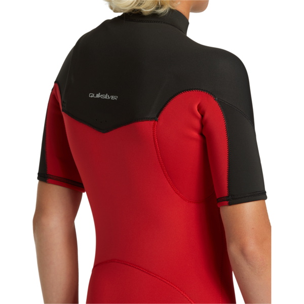 2025 Quiksilver Junior Everyday Sessions 2/2mm Brustreißverschluss Neoprenanzug EQBW503024 - High Risk Red